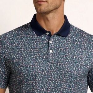 Bonobos Golf Polo Shirt Leesville Floral Mens XL Standard Fit Performance EUC